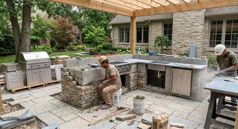 Outdoor Kitchen Installation in Houston, TX